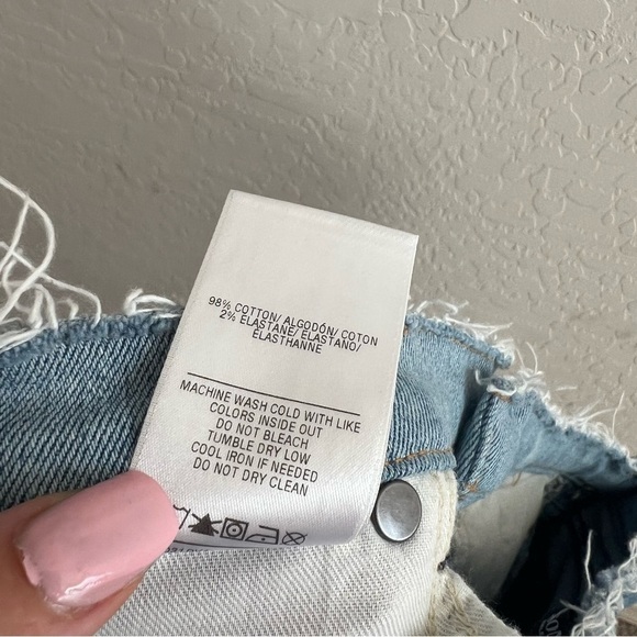 Hudson Jeans Womens Holly High Rise Straight Crop Frayed Hem Grommets - Picture 12 of 13